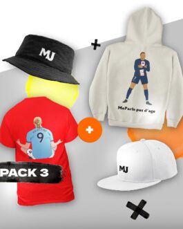 Pack 3: Un pull + Un t-shirt + Bob + Casquette